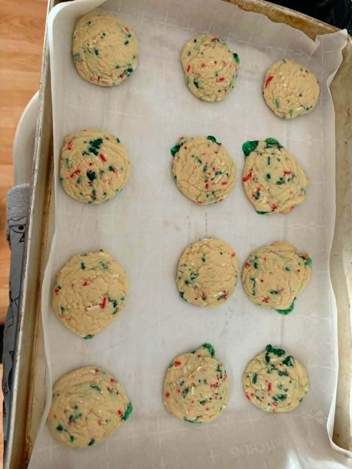 Soft funfetti holiday sprinkle cookies